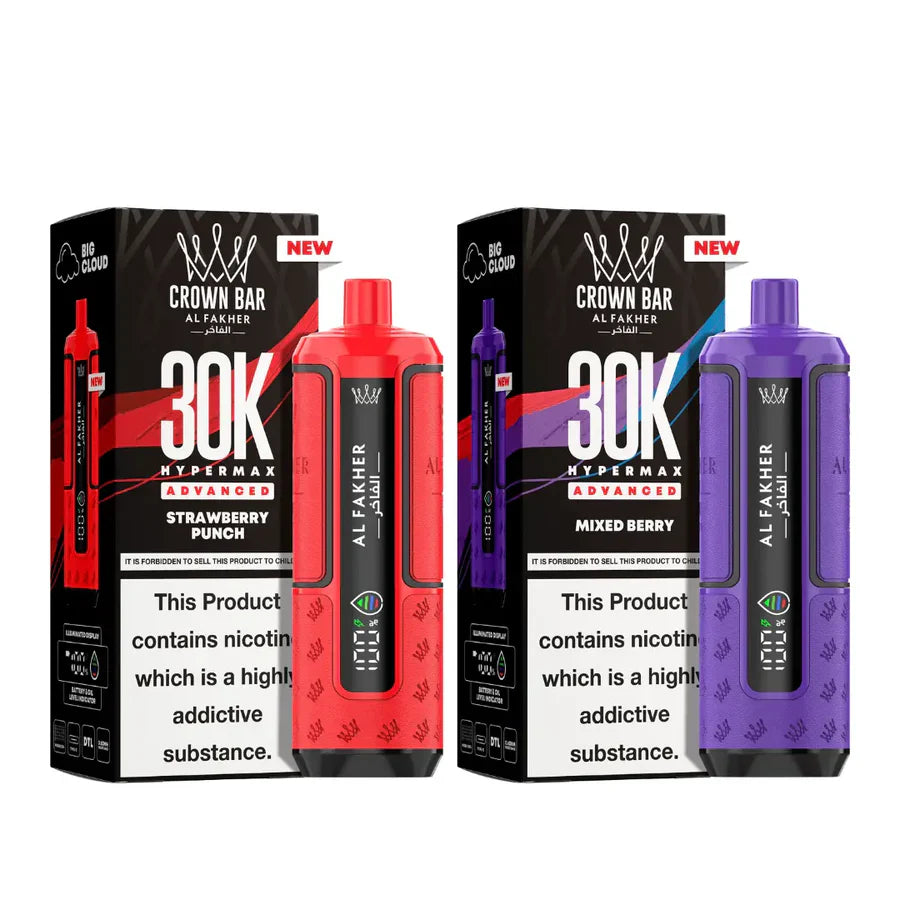 Al Fakher Crown Bar 30K Puff Hypermax Vape Kit