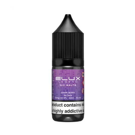3x Grape Berry Elux Legend 10ml Nic salt | Great Deal Today