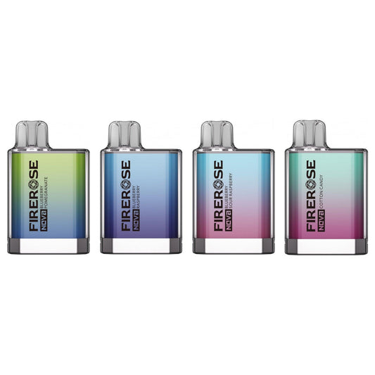Box Of 10 Firerose Nova 600 Puffs Disposable Vape | Best Price