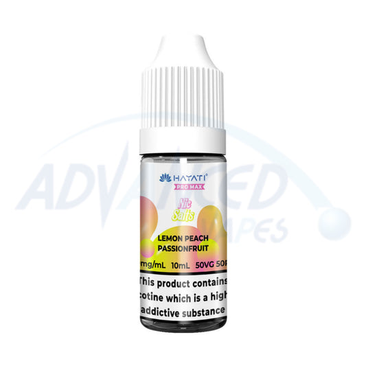 Lemon Peach Passion Fruit Hayati Pro Max 10ml Nic Salt E-Liquid