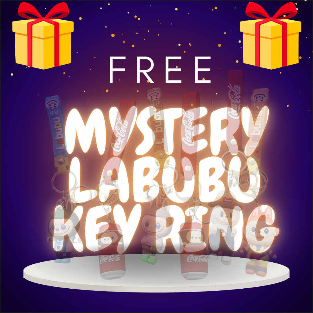 FREE Mystery LABUBU Keychain Toy POPMART – With Orders Over £50!