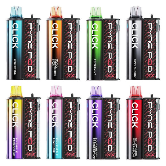 Box Of 10 Pyne Pod Click 10000 Disposable Pod Vape Kit | Wholesale Price