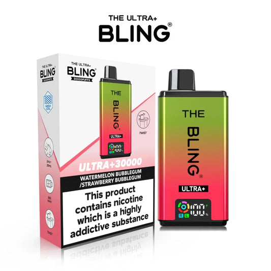 Box of 10 The Crystal Bling Ultra Plus 30K Puff Prefilled Pod Kit | Wholesale Price