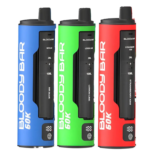 Box Of 10 Bloody Bar 60k Puff Prefilled 4 In 1 Pod Vape Kit | Wholesale Price