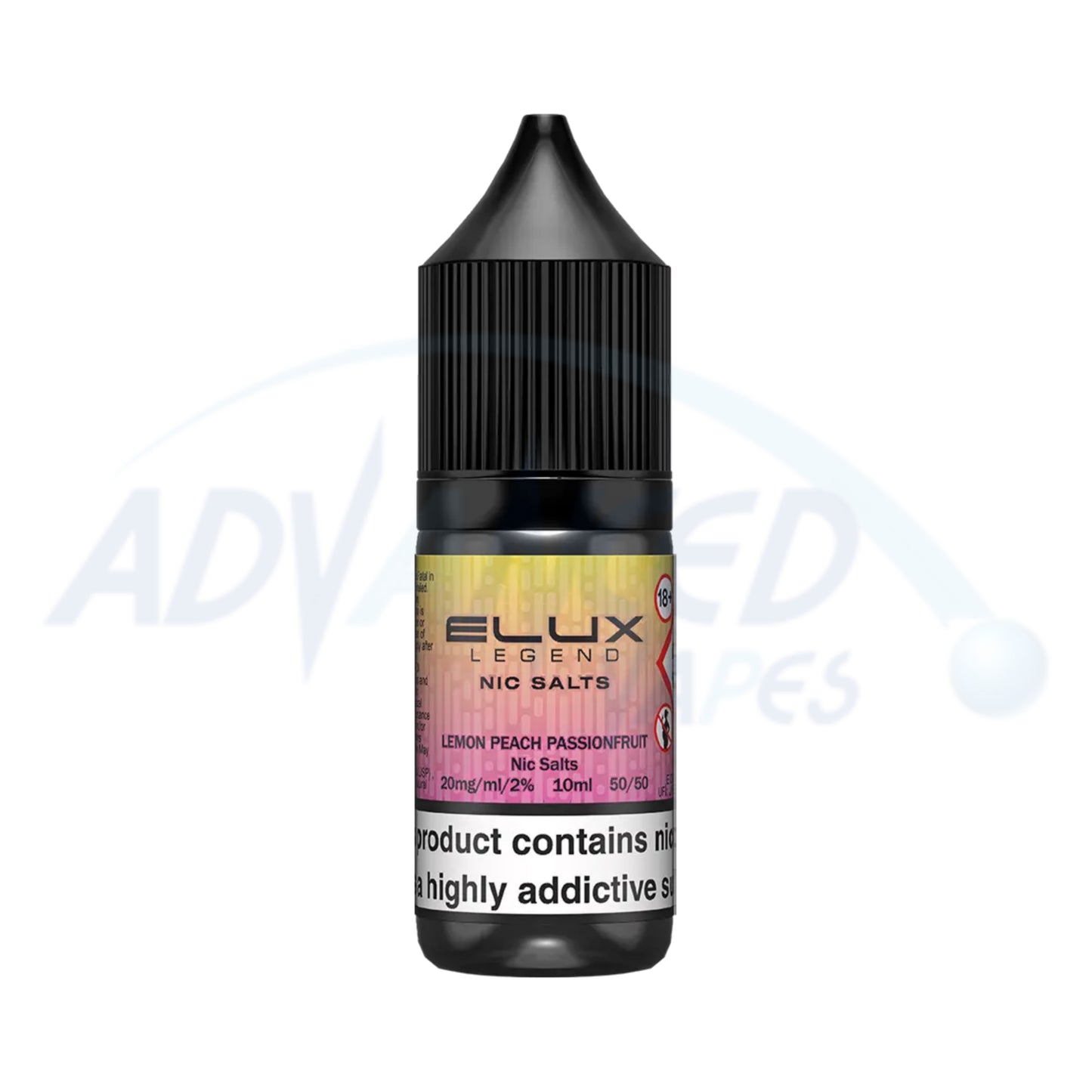 Lemon Peach Passionfruit Elux Legend 10ml Nic Salt