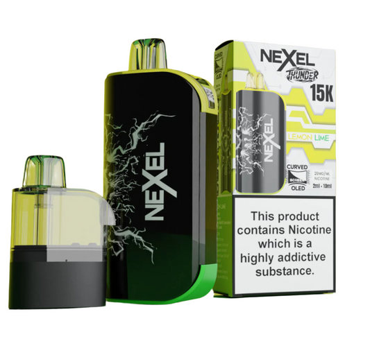 Box Of 10 Nexel Thunder 15K Prefilled Pod Vape Kit | Wholesale Price