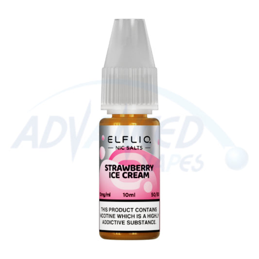 Strawberry Ice Cream Elfliq 10ml Nic Salt E-Liquid