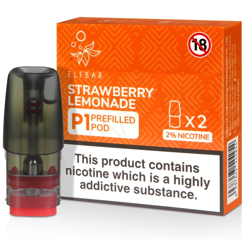 Strawberry Lemonade Elf Bar Mate 500 PreFilled Pods P1 