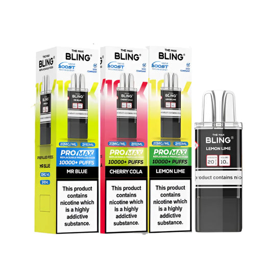 Box of 5 & Box of 10 The Bling Pro Max 10000 Refill Pods
