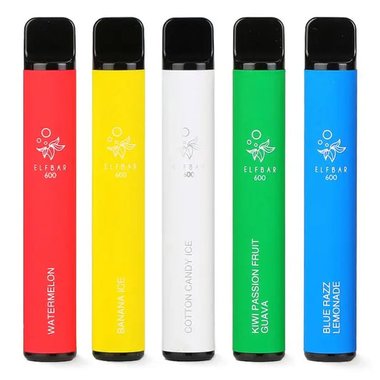 Box Of 10 Elf Bar 600 Puffs 20mg Reusable Vape Pod Kit | Buy Whole Sale Price