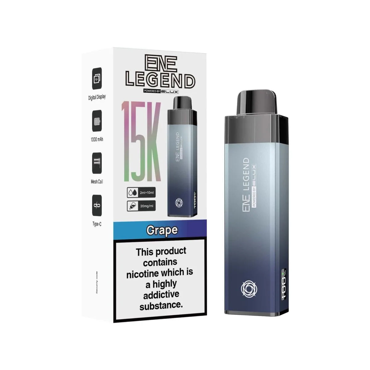 Elux Ene Legend 15K Puff Prefilled Vape Pod Kit
