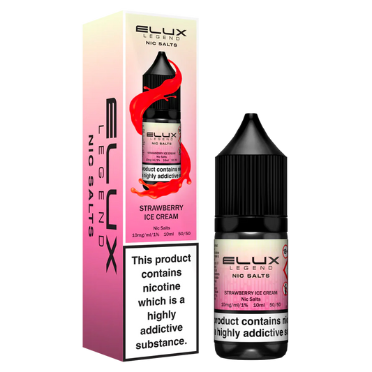 Strawberry Ice Cream Elux Legend 10ml Nic Salt